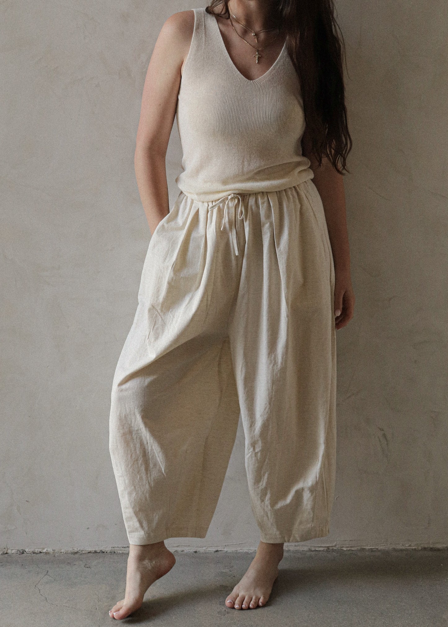 Cotton / Linen Pant - Natural