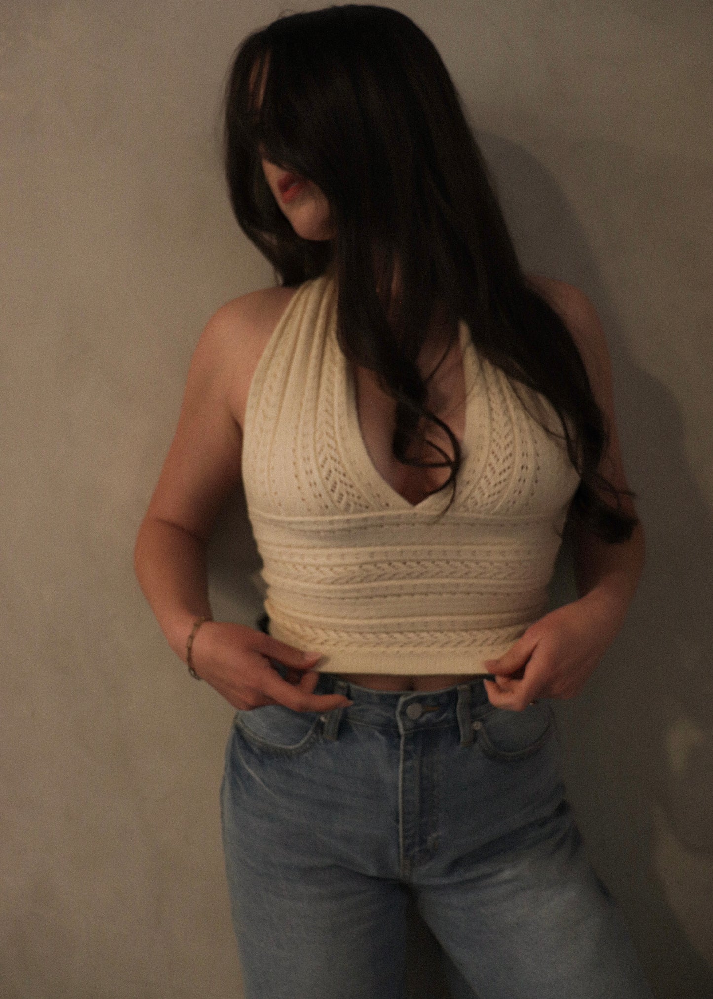Knit Halter - Oat