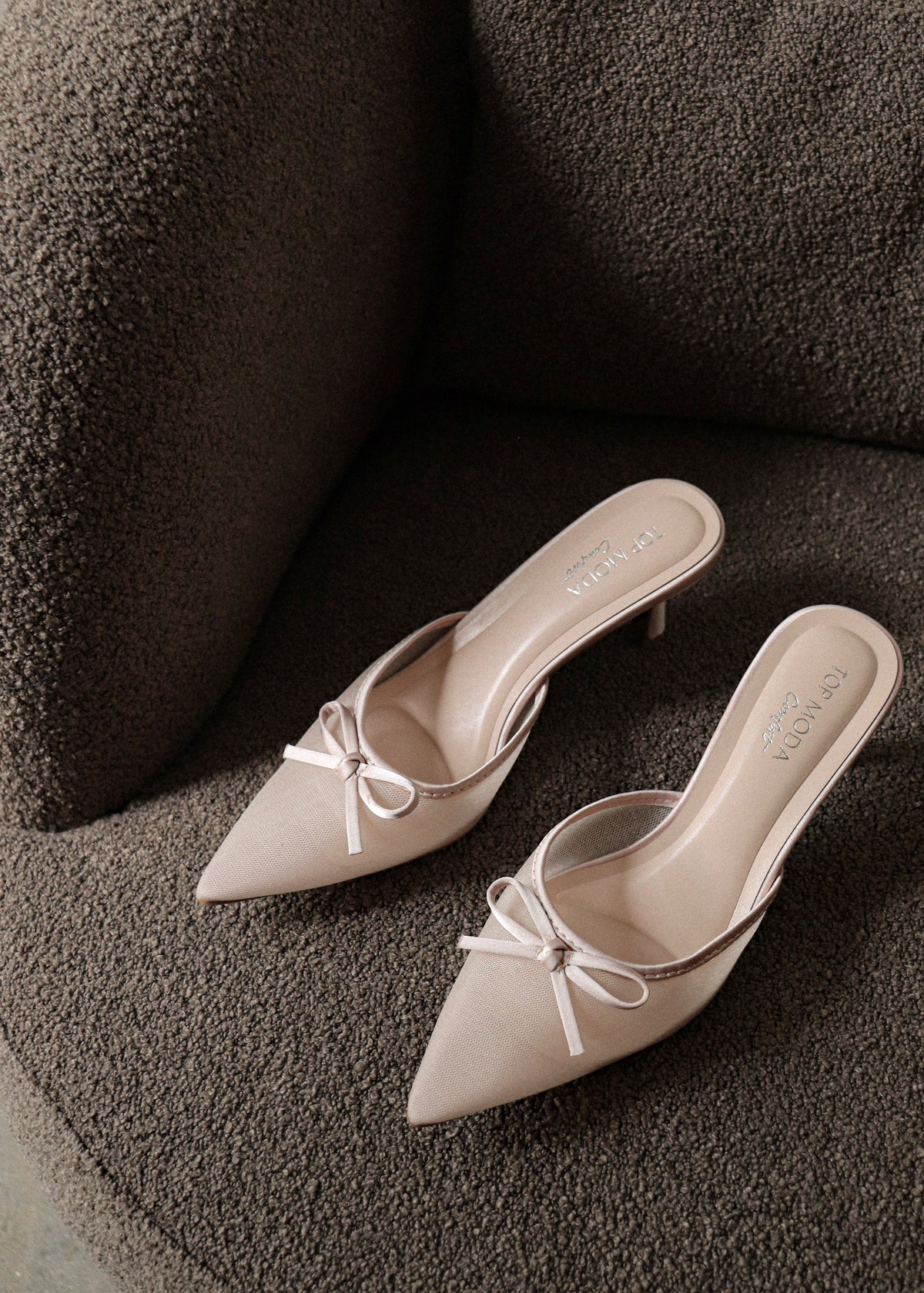 Kitten Heels - Mesh Ballerina