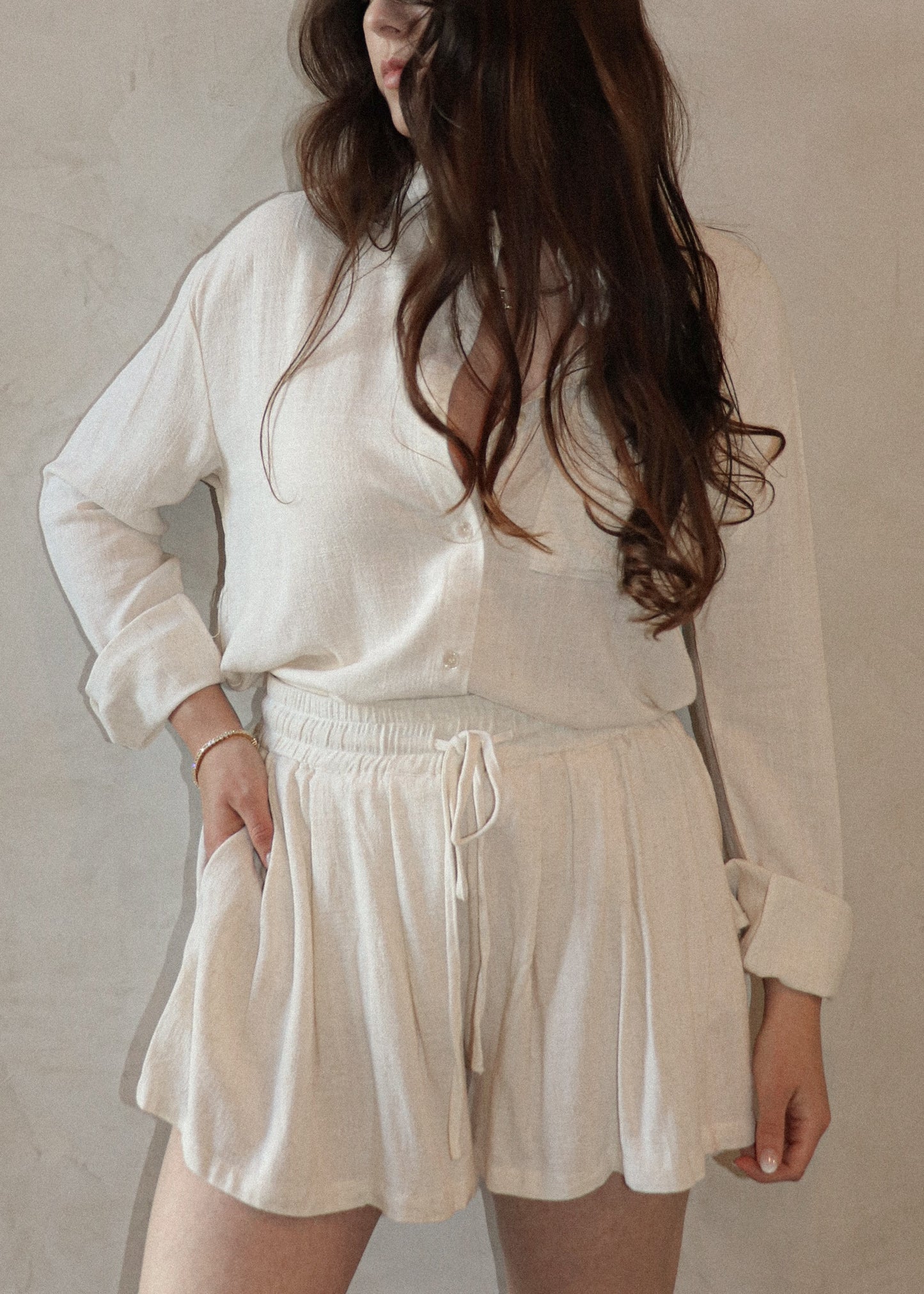 Jane Button Down - Oat
