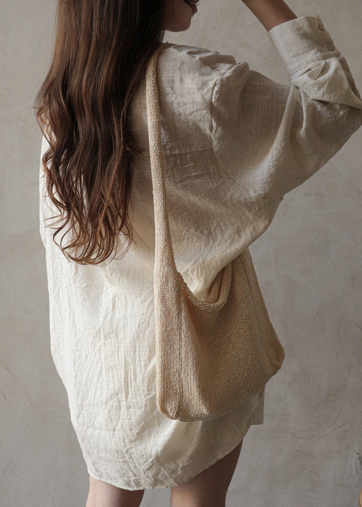 Summer Knit Bag - Cream