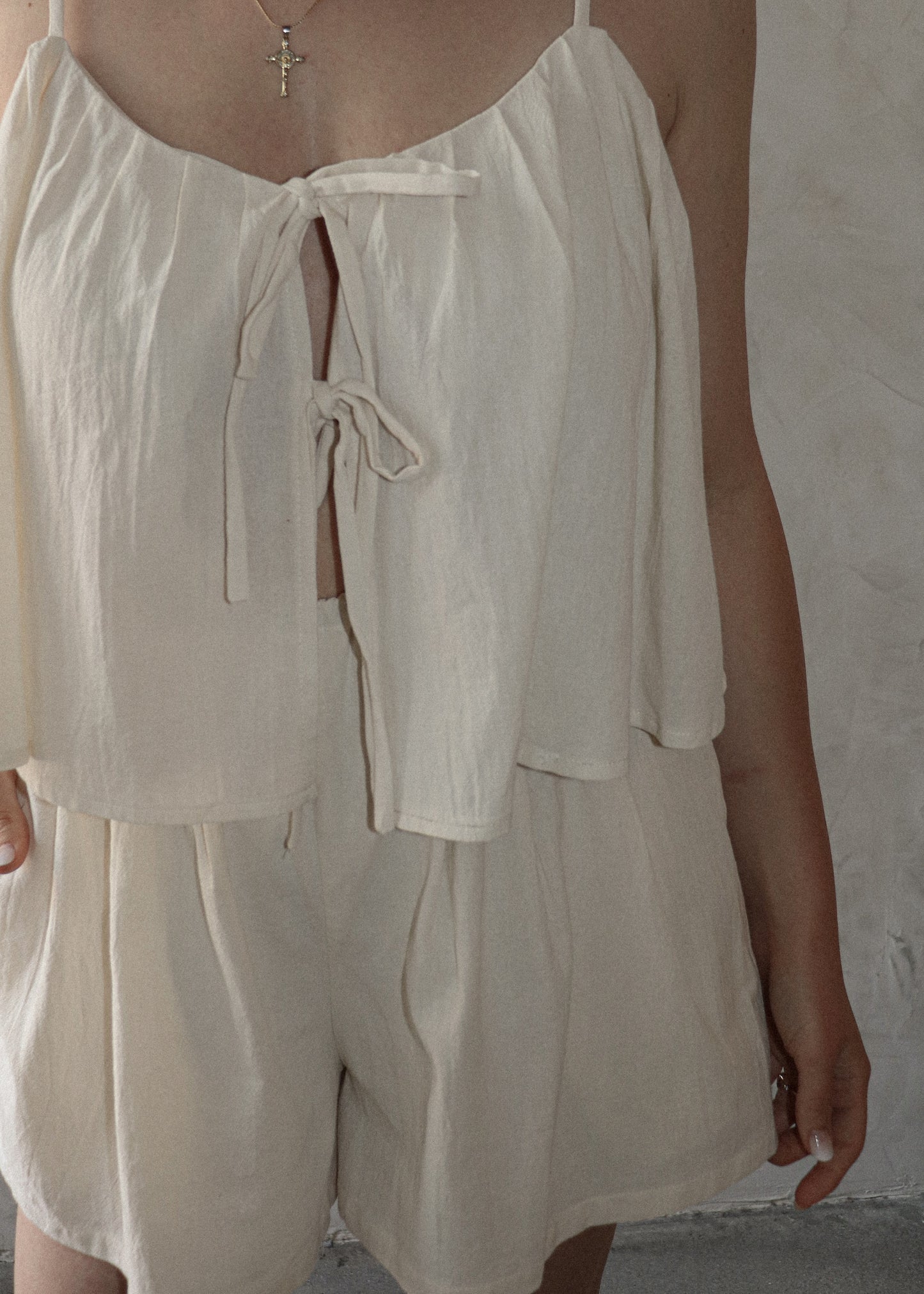Tiered Romper - Natural