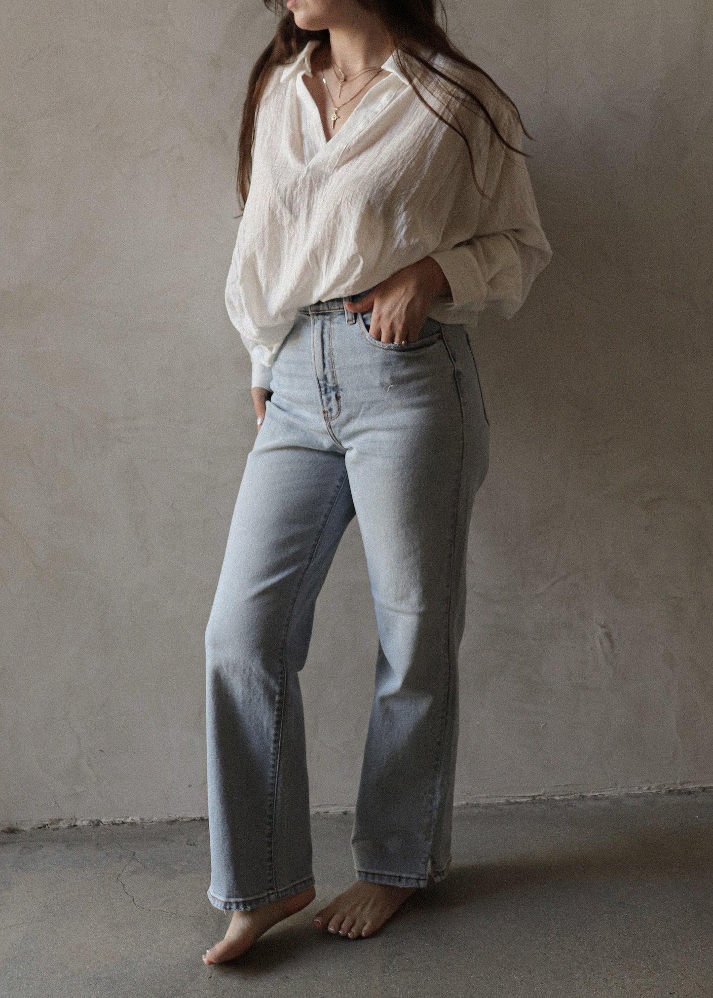 High Rise Denim - Light Wash