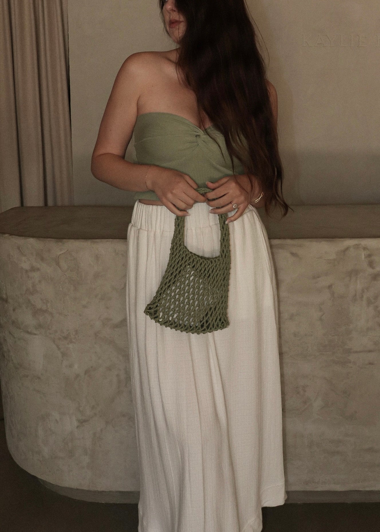 Strapless Knit - Olive