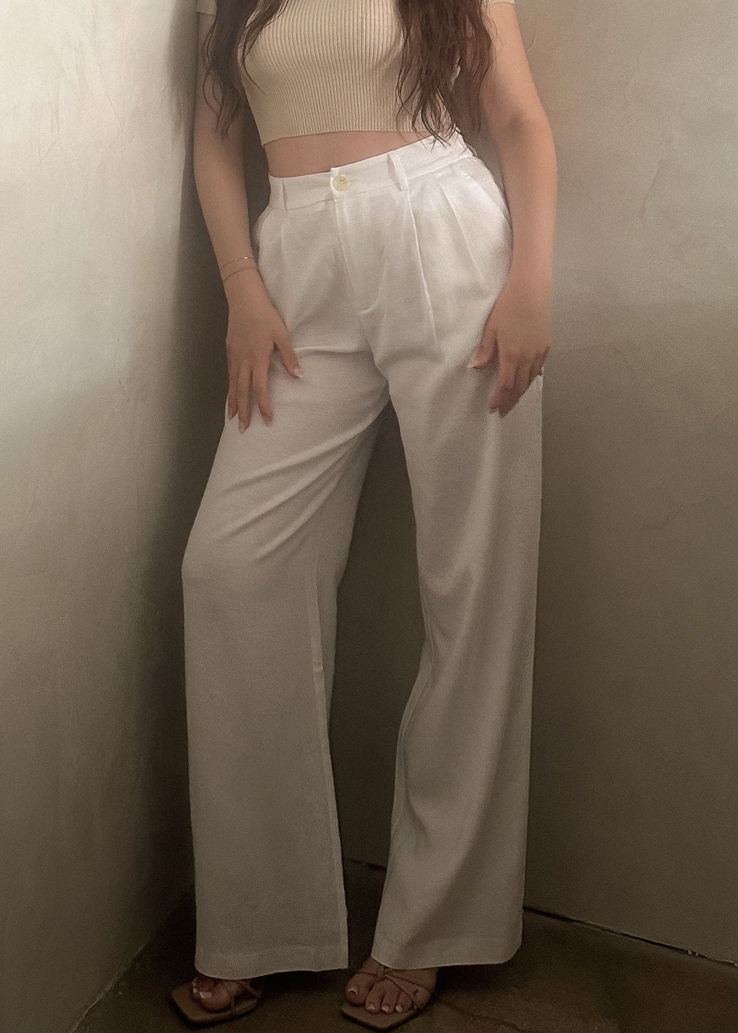 Linen Pants - White