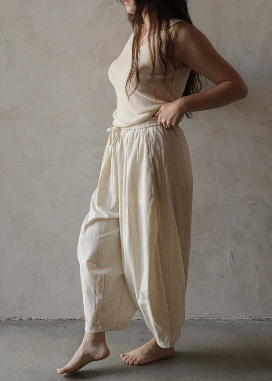 Cotton / Linen Pant - Natural