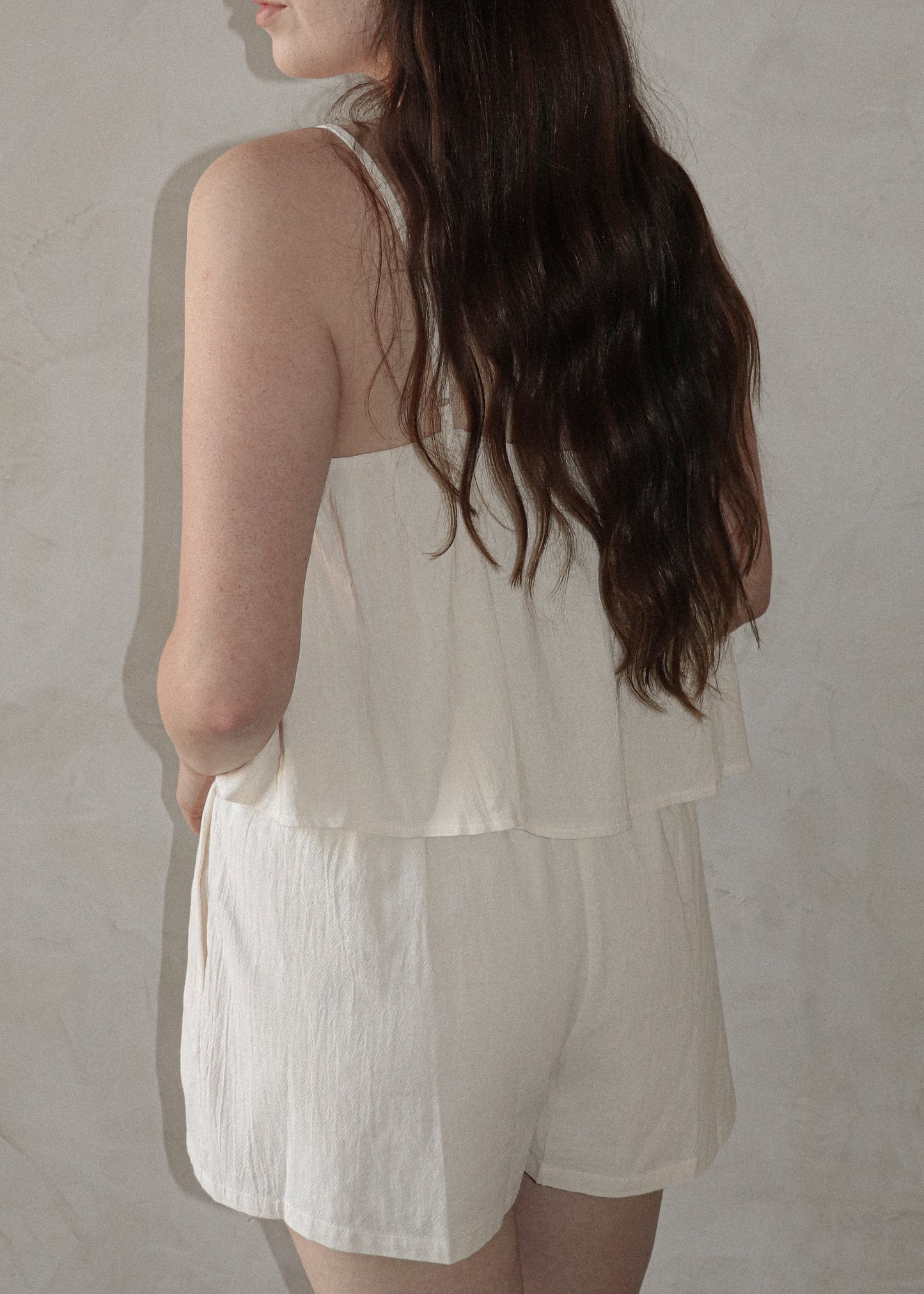 Tiered Romper - Natural