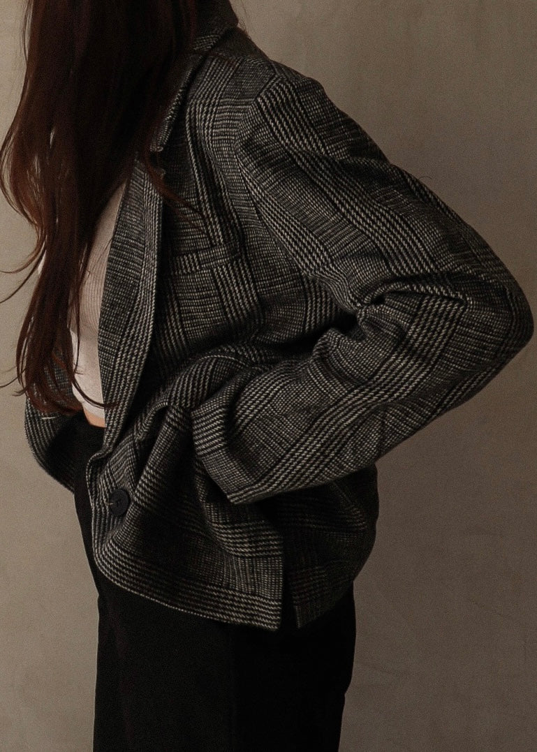 Boyfriend Blazer - Black + White