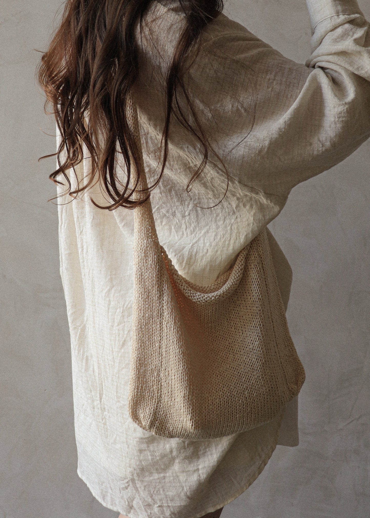 Summer Knit Bag - Cream