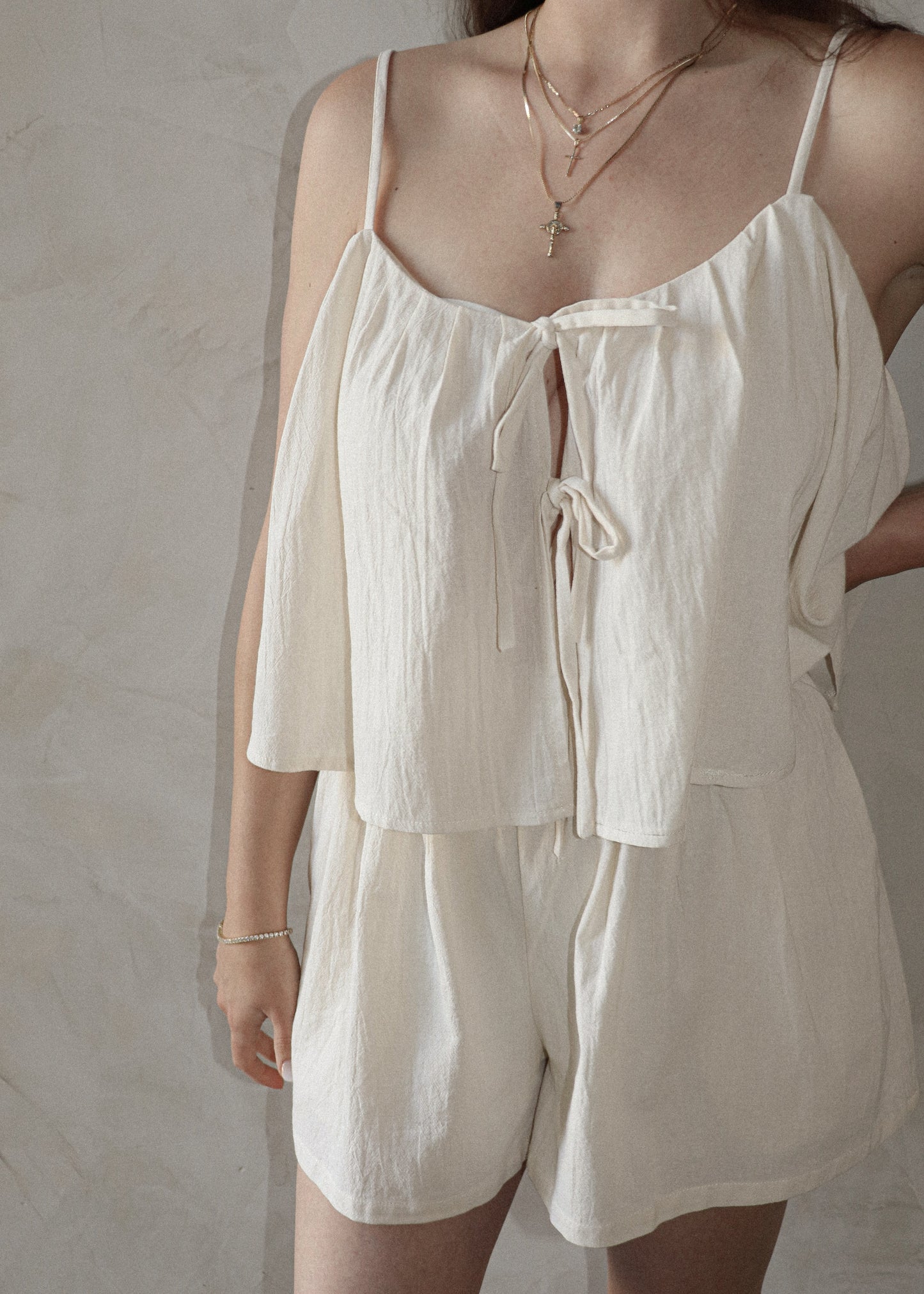 Tiered Romper - Natural