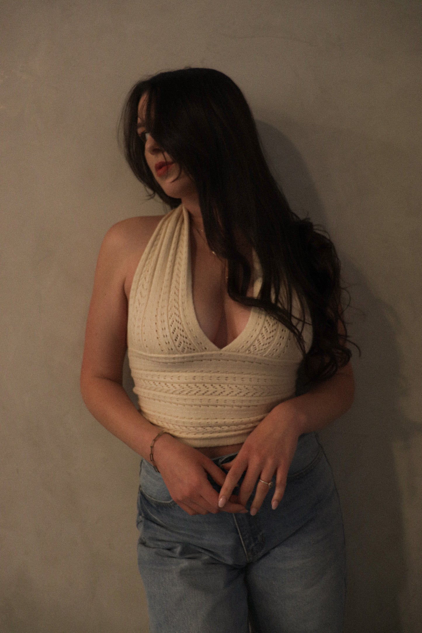 Knit Halter - Oat