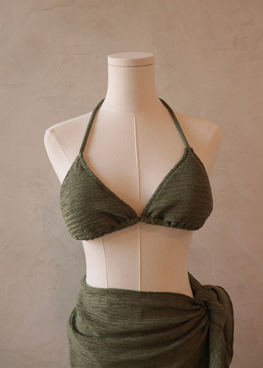 Summer Bikini Top - Deep Green