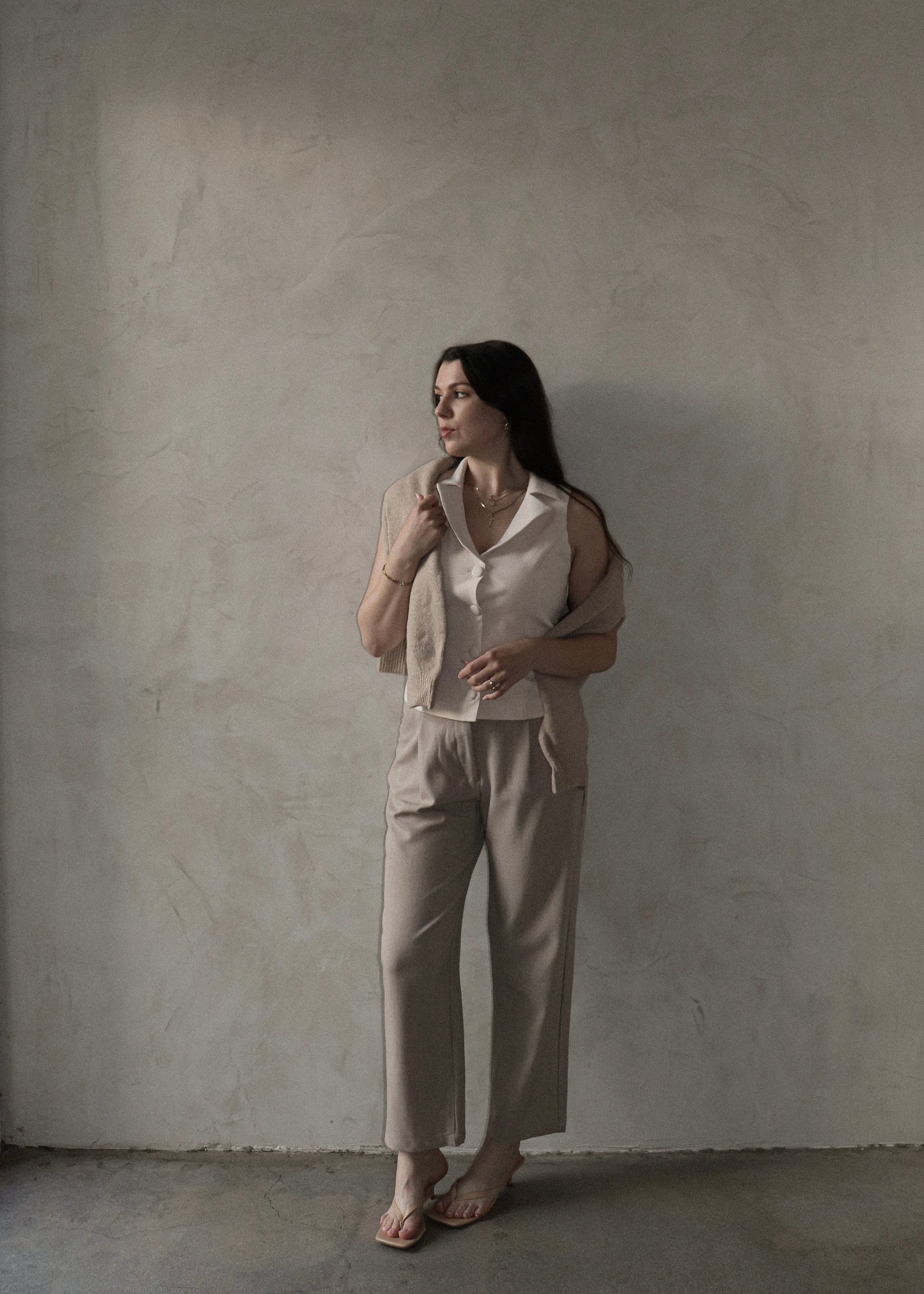 Pleated Trousers - Desert