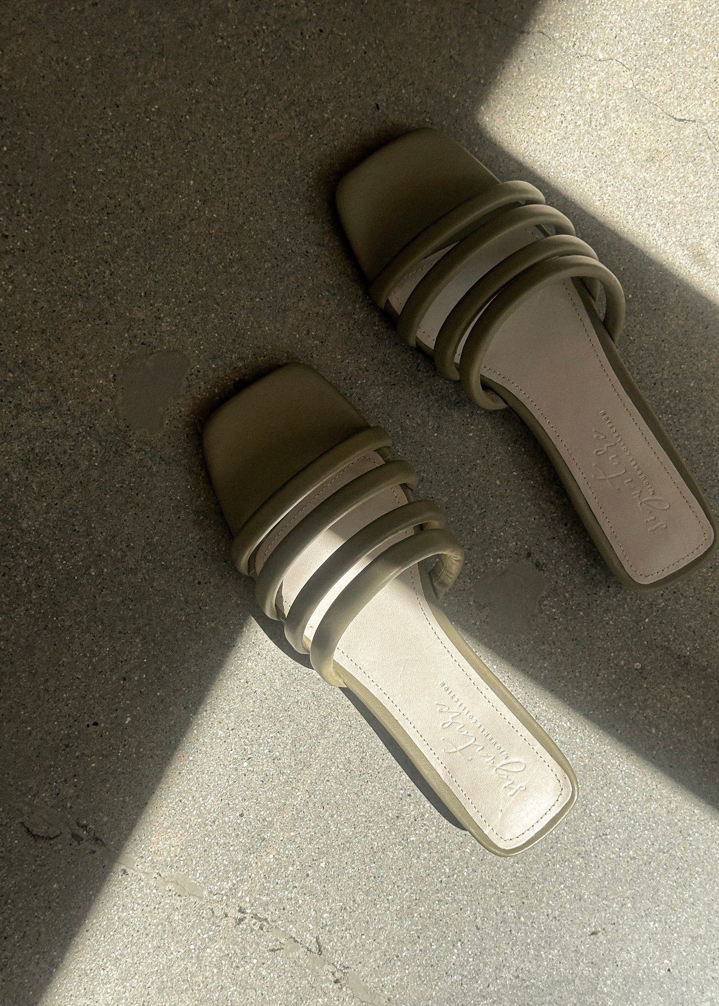 Multi Strap Sandals - Sage