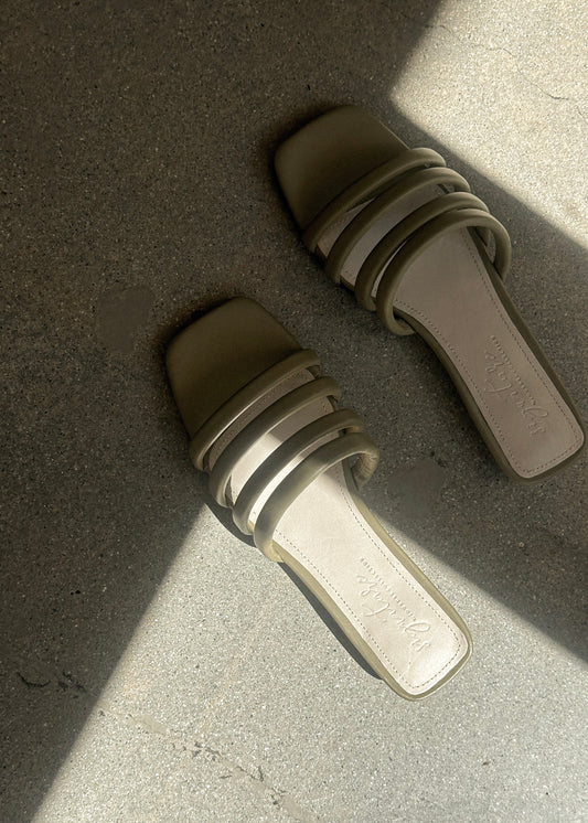 Multi Strap Sandals - Sage