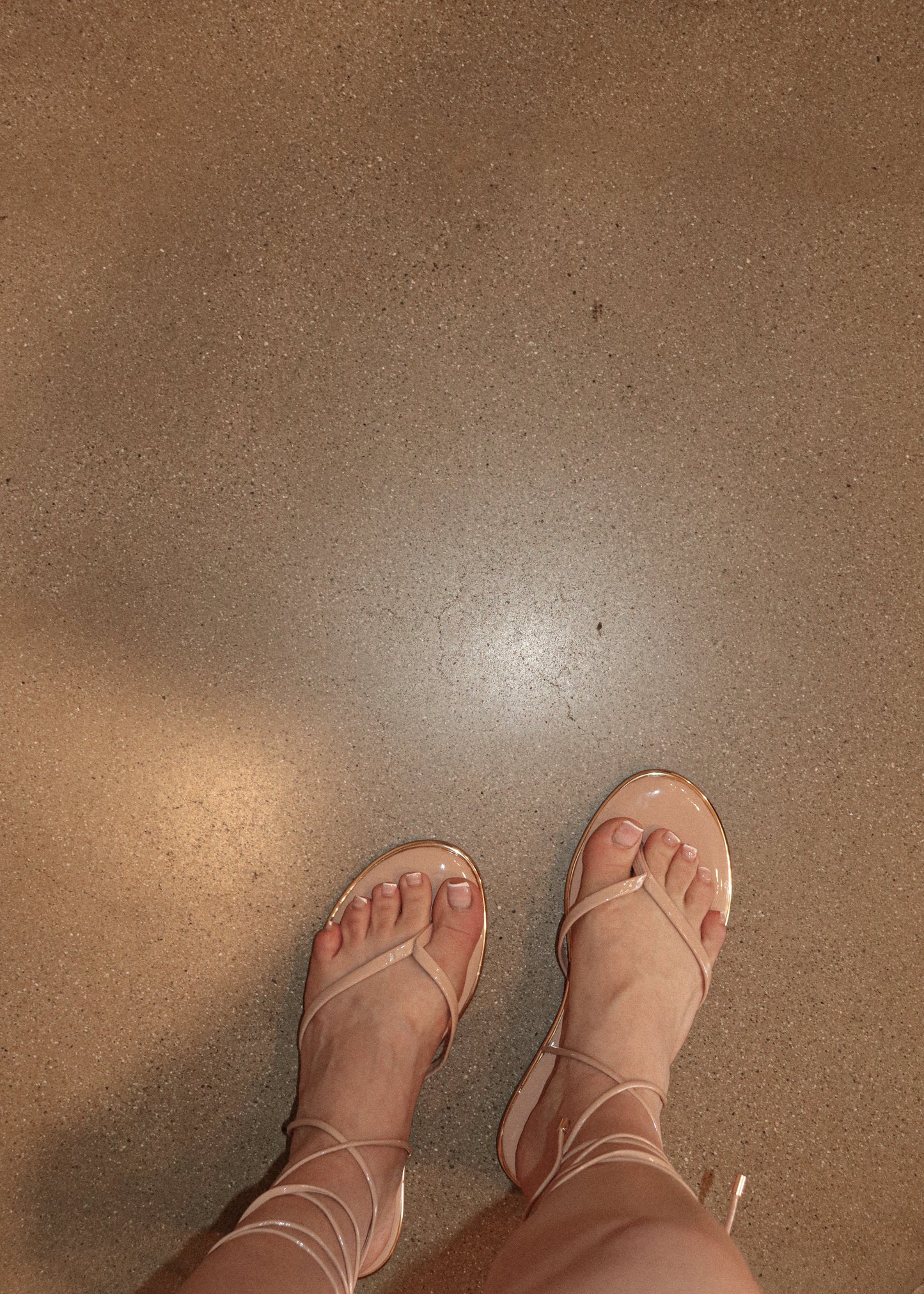 Athena Wrap Sandal - Nude