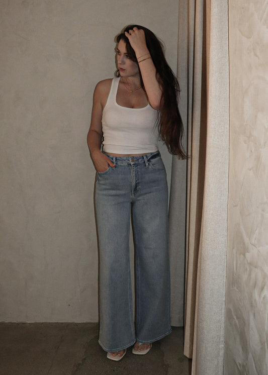 Wide Leg Denim - Light