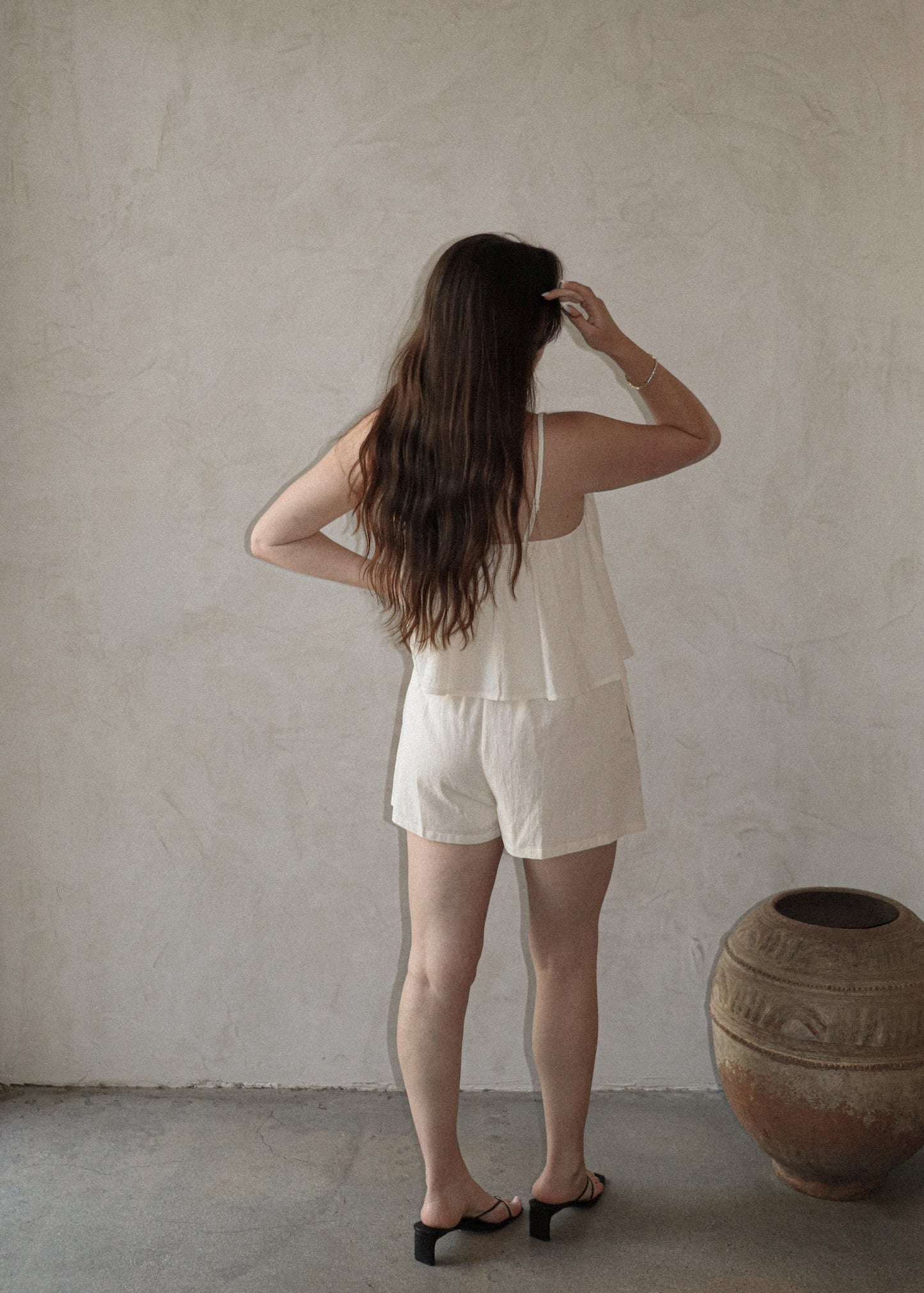 Tiered Romper - Natural