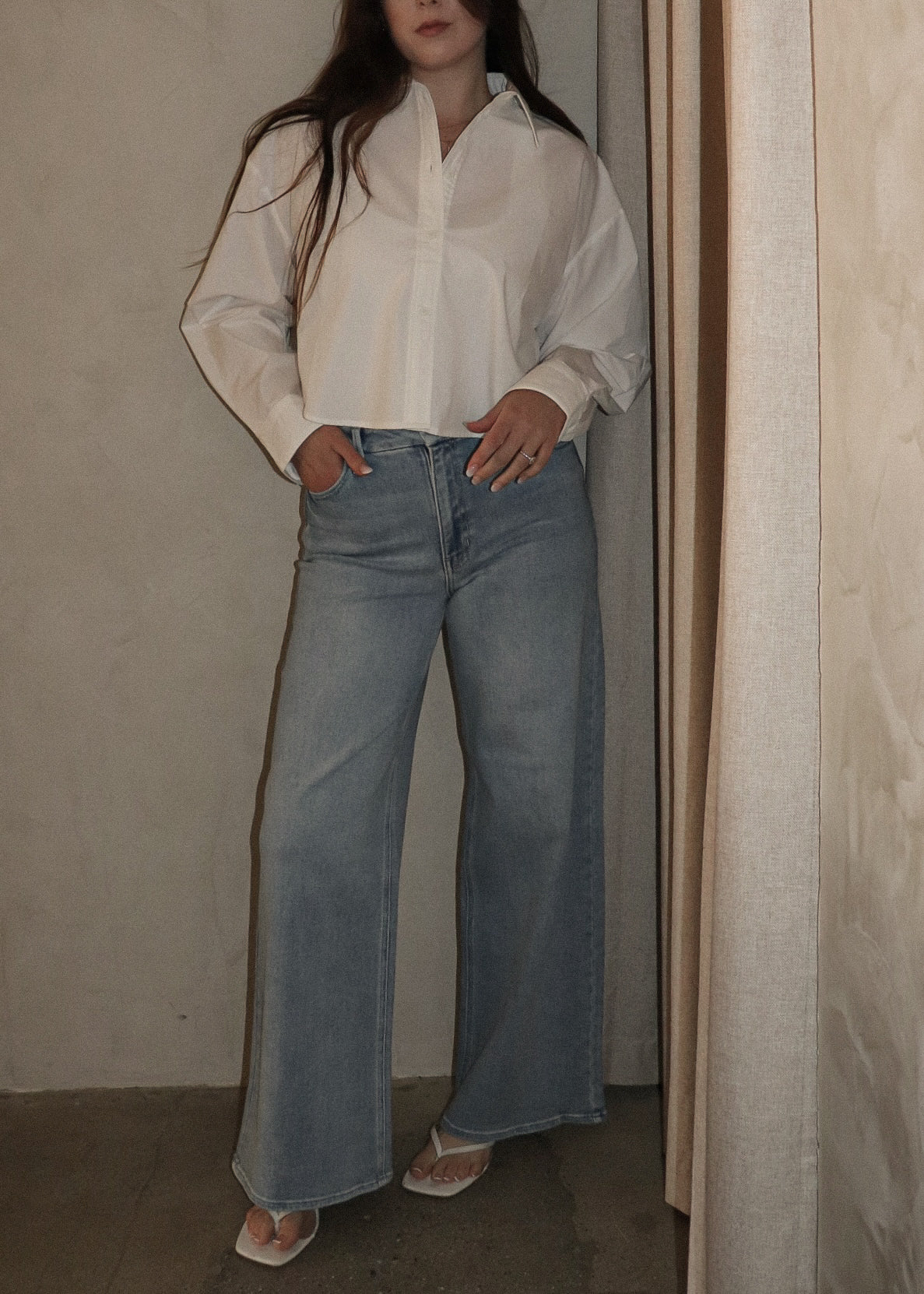 Wide Leg Denim - Light