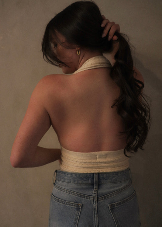 Knit Halter - Oat