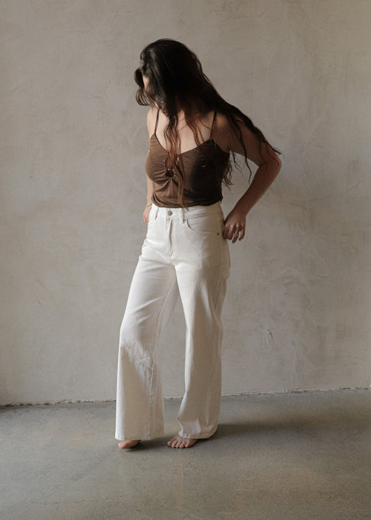 Straight Leg Denim - White