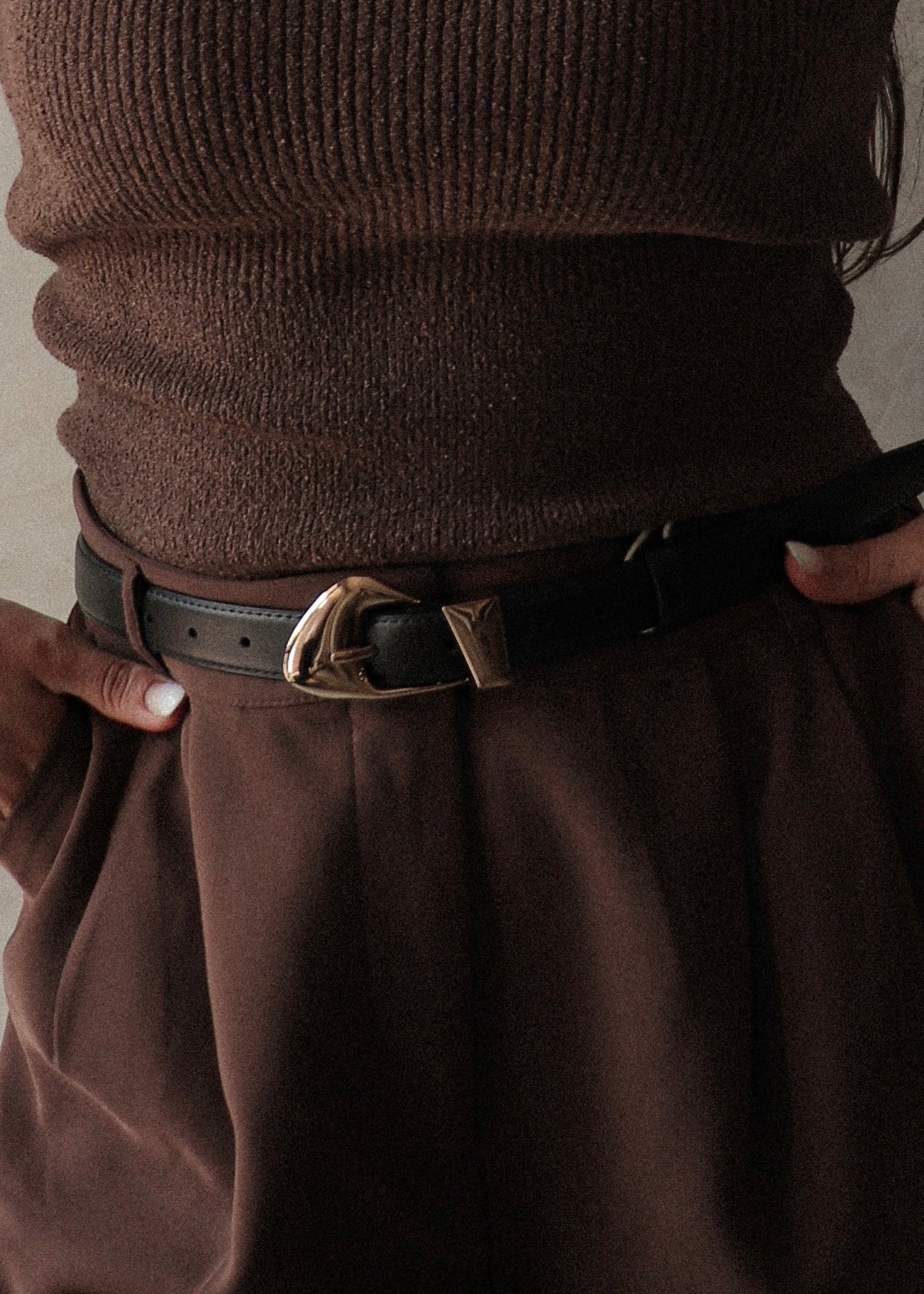 Cassie Belt - Black/Gold