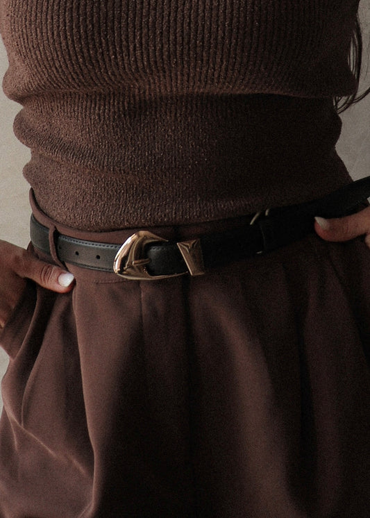 Cassie Belt - Black/Gold