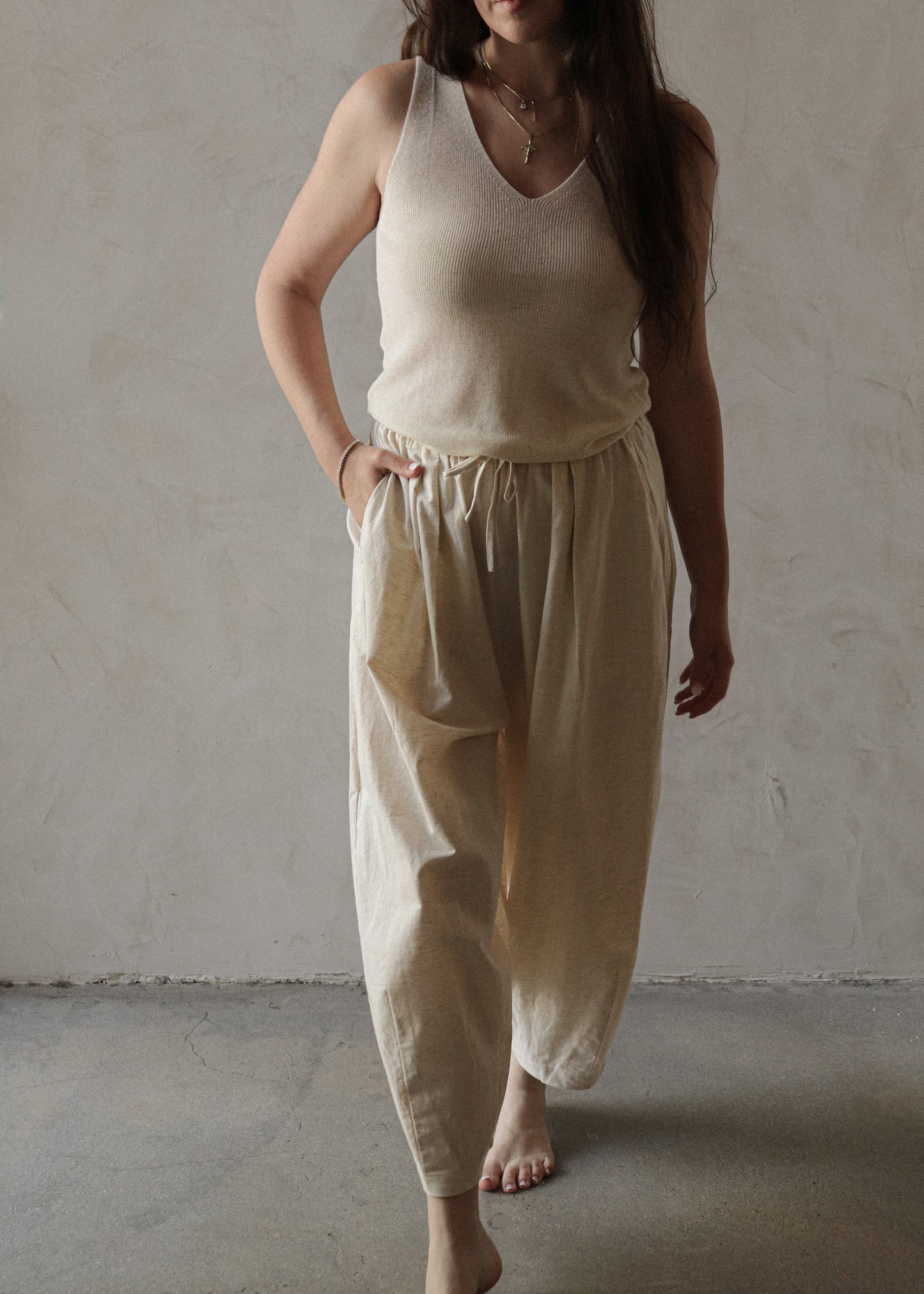 Cotton / Linen Pant - Natural