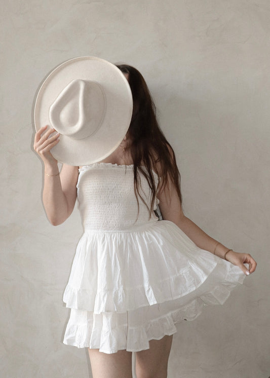 Strapless Mini - White