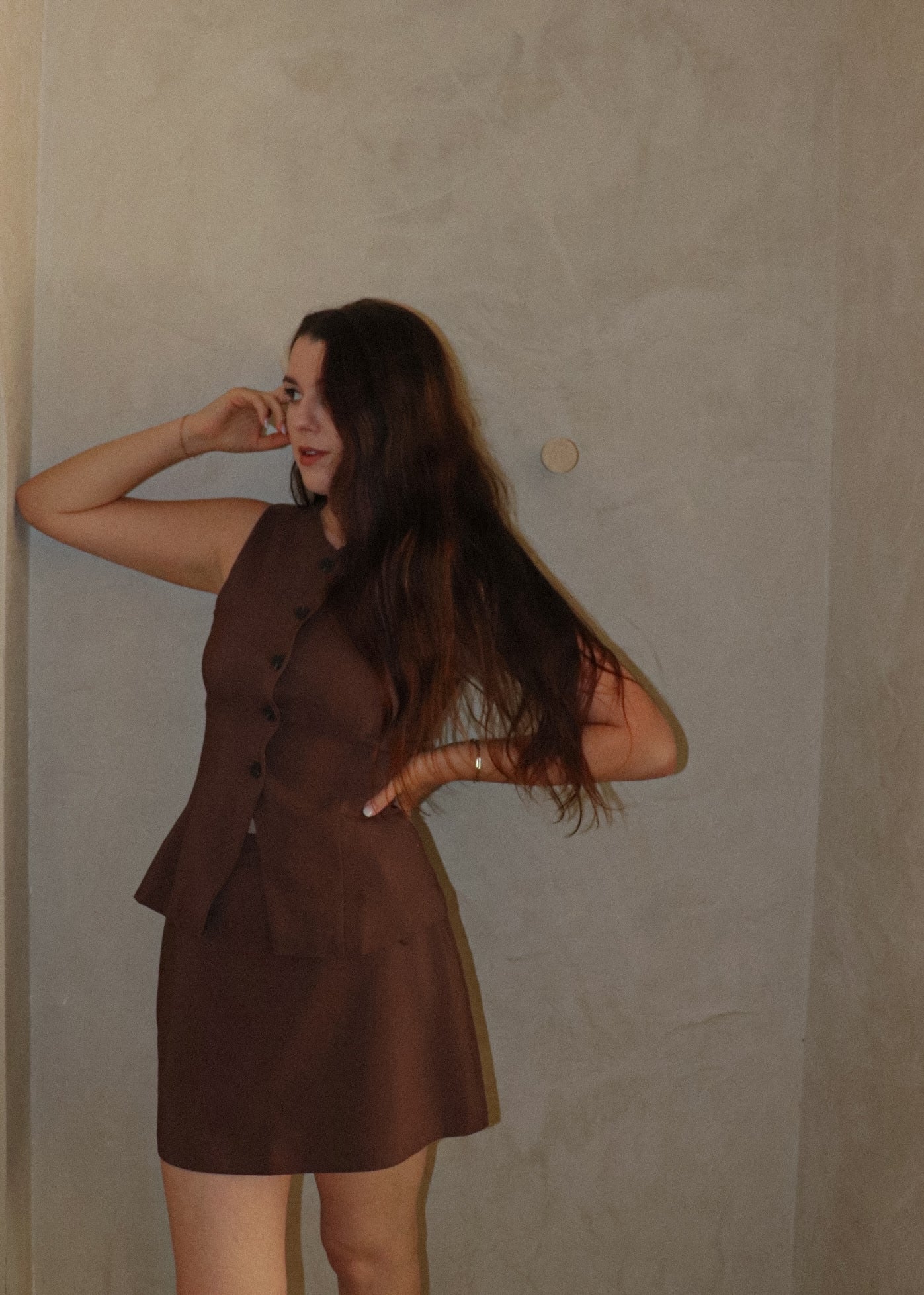 Sofia Vest - Chocolate