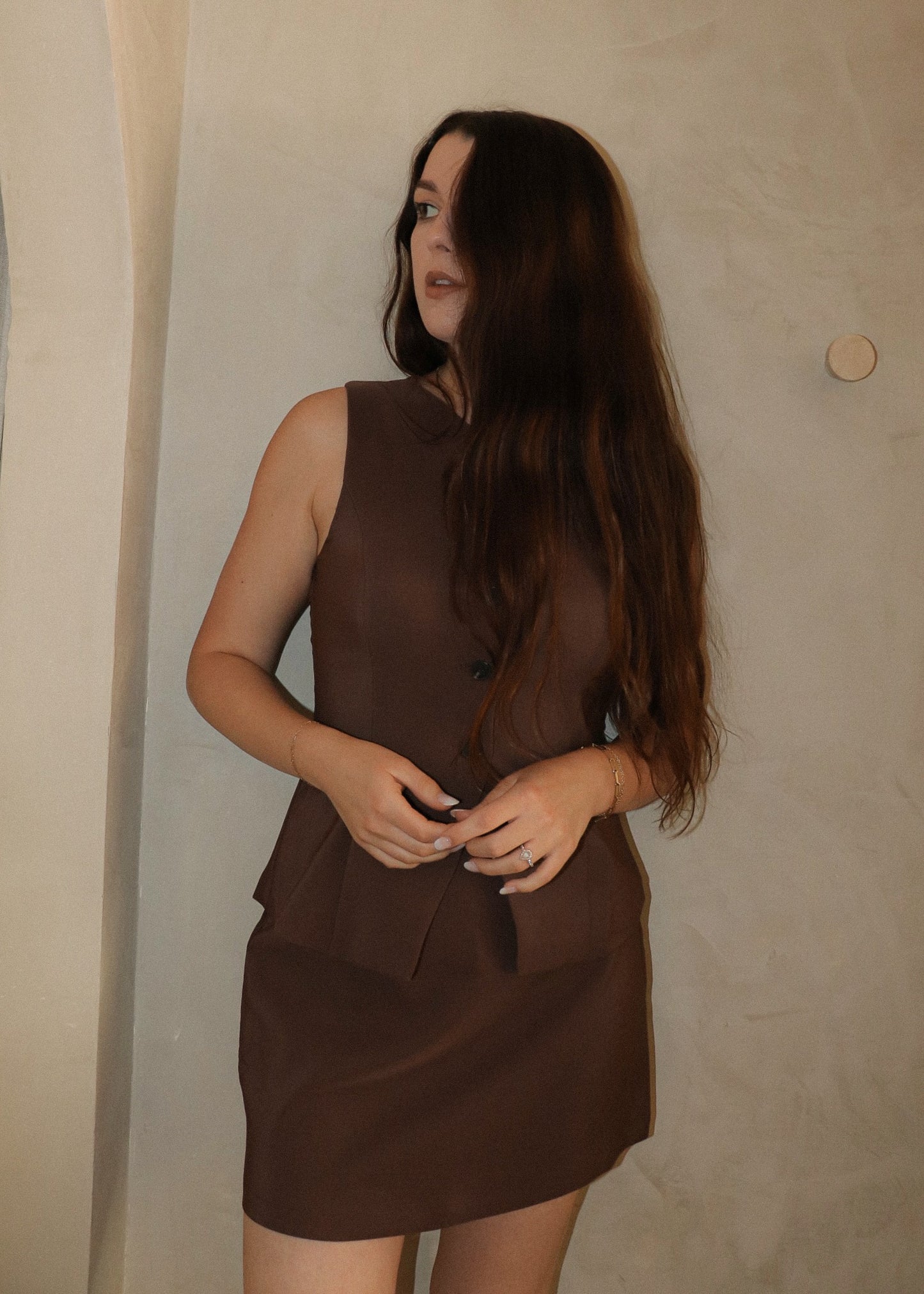 Sofia Vest - Chocolate
