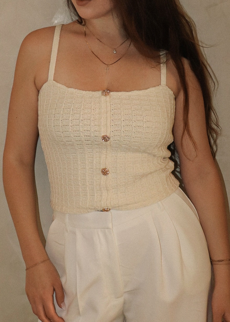 Knit Cami - Natural