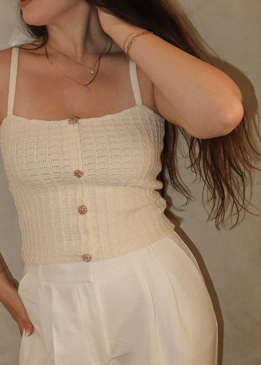 Knit Cami - Natural