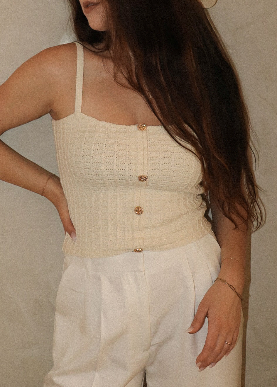 Knit Cami - Natural