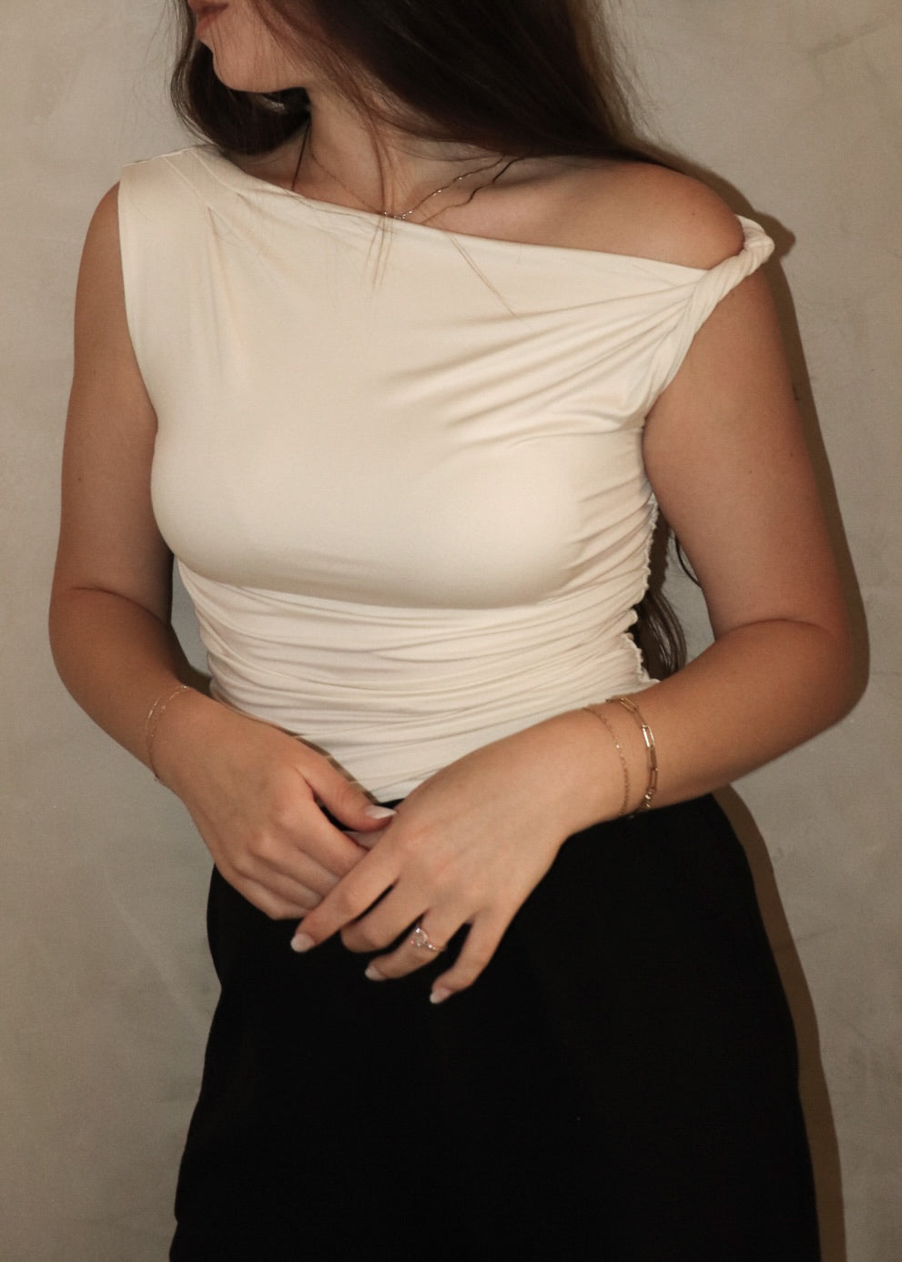 Off Shoulder Top - Ivory