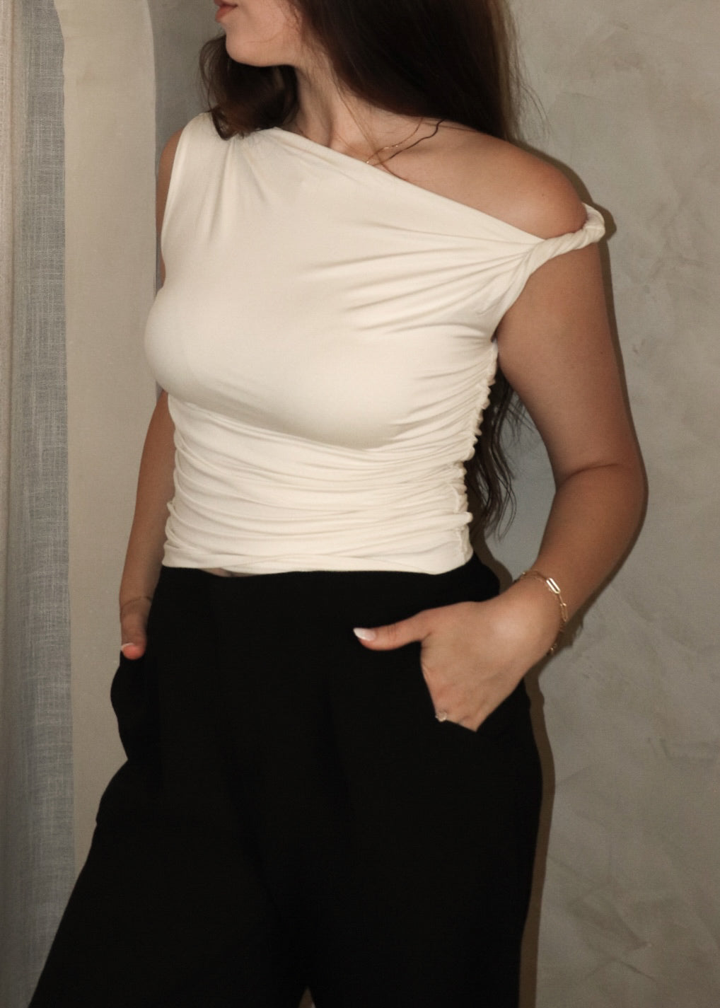 Off Shoulder Top - Ivory