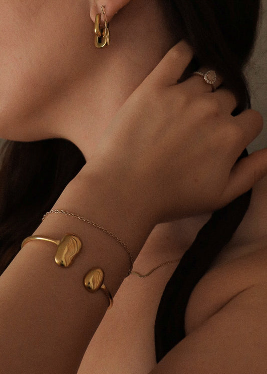 Irregular Cuff - Gold