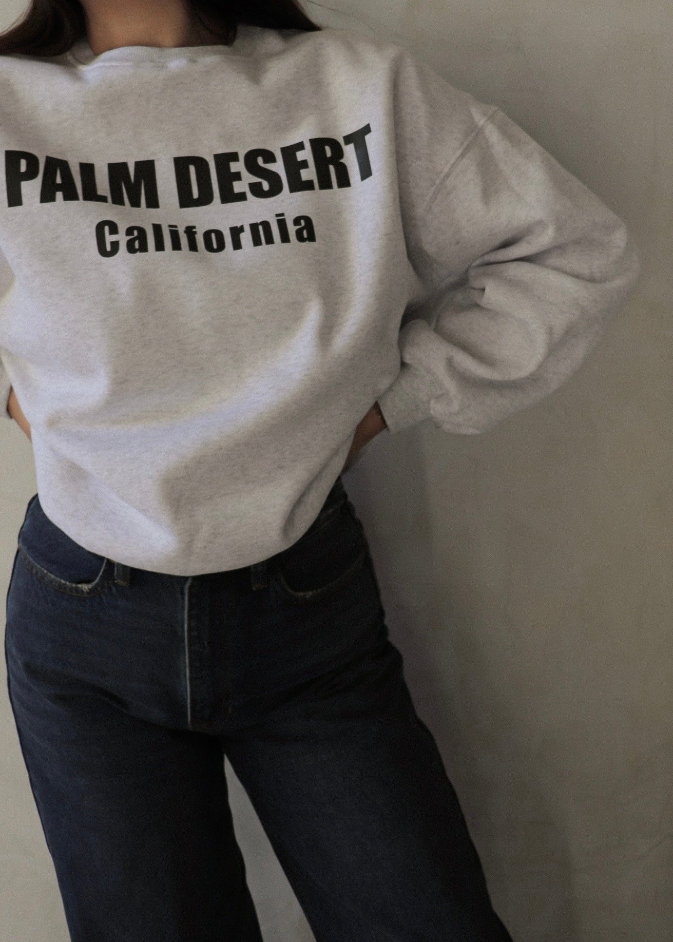 Palm Desert Sweatshirt - Heather Grey