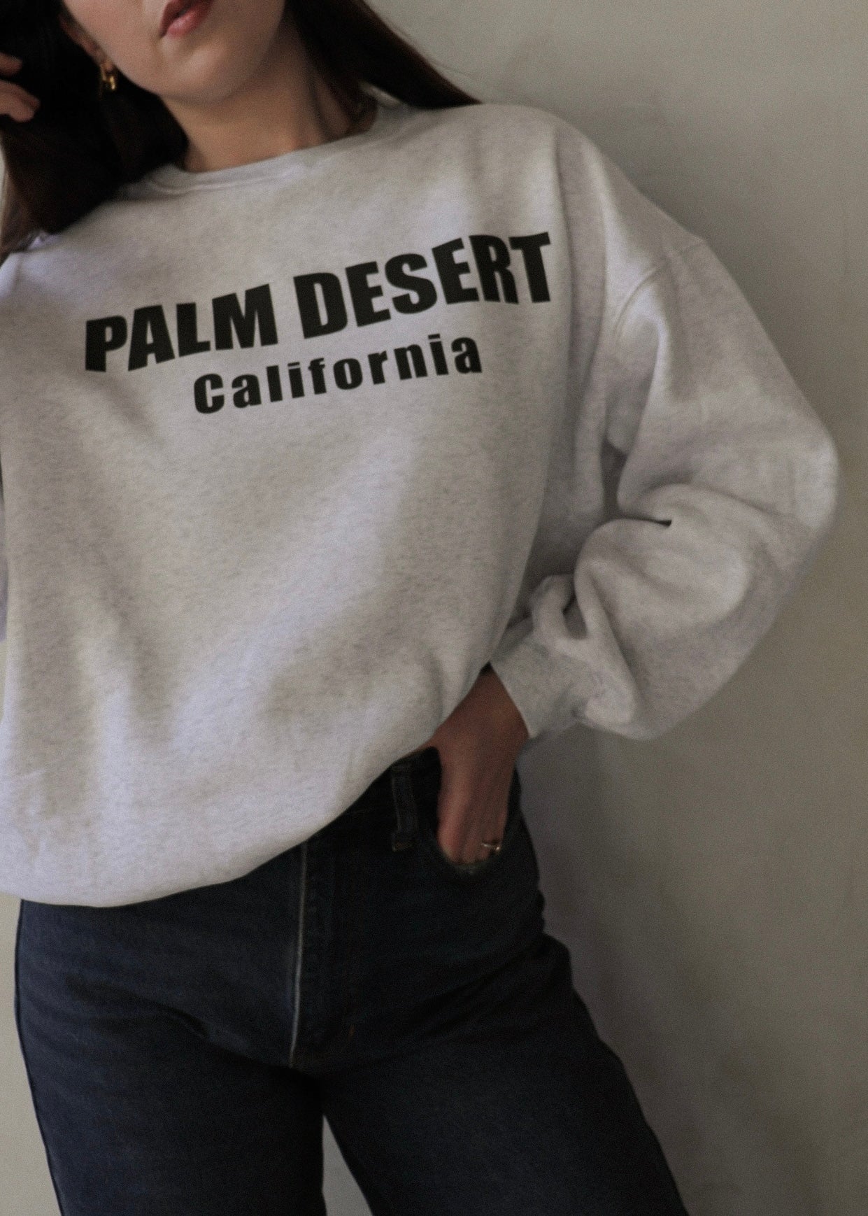 Palm Desert Sweatshirt - Heather Grey