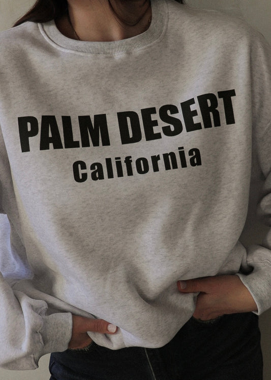 Palm Desert Sweatshirt - Heather Grey