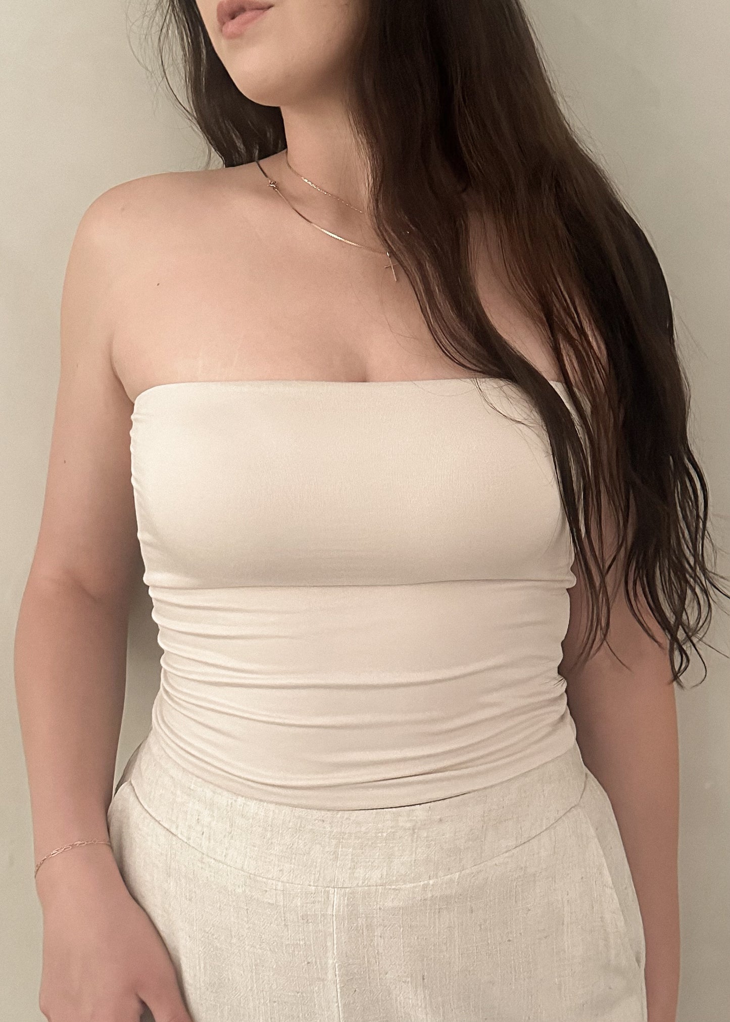 Summer Strapless - Bone