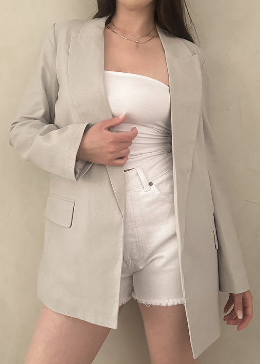 Oversized Blazer - Dove