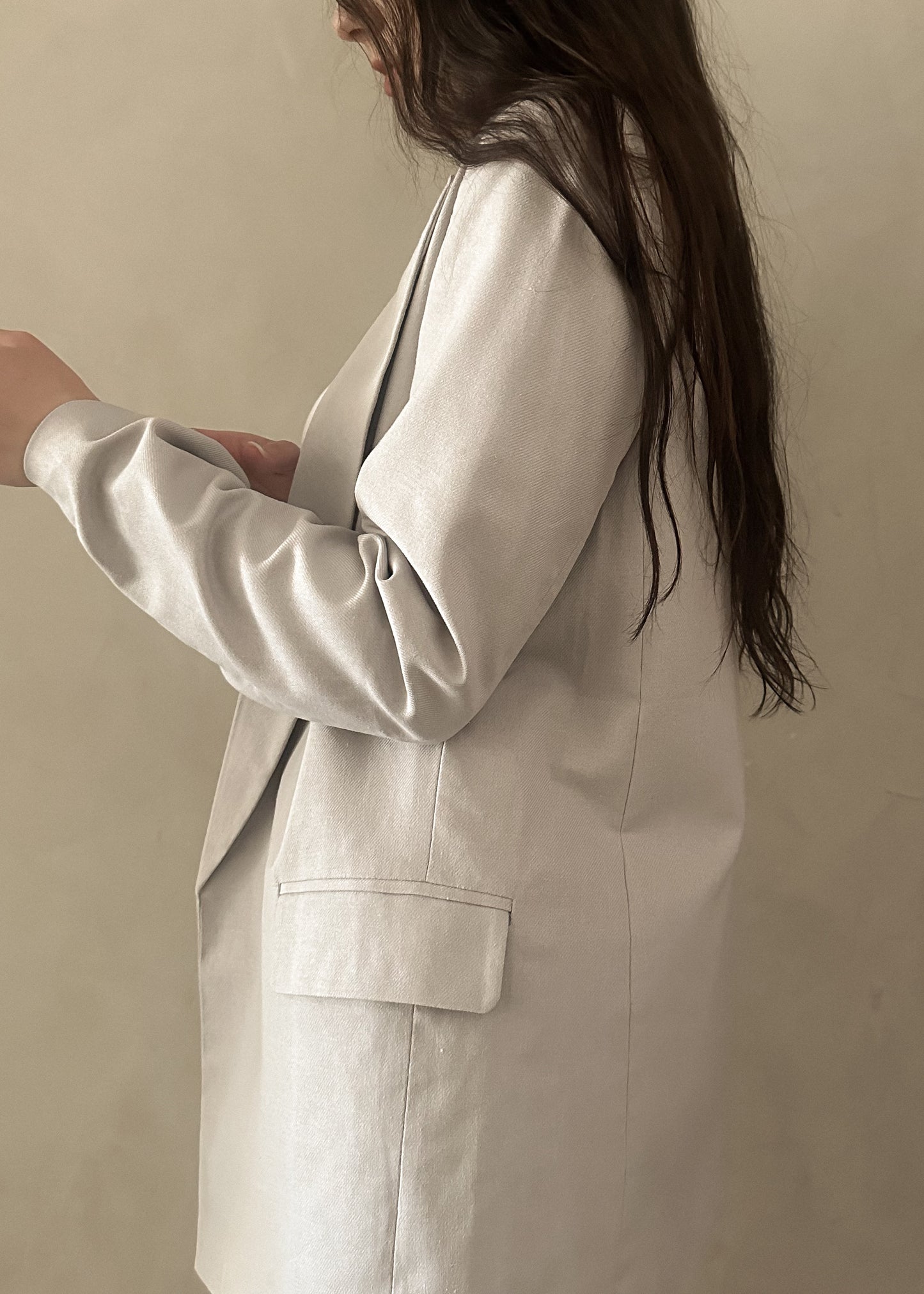 Oversized Blazer - Dove