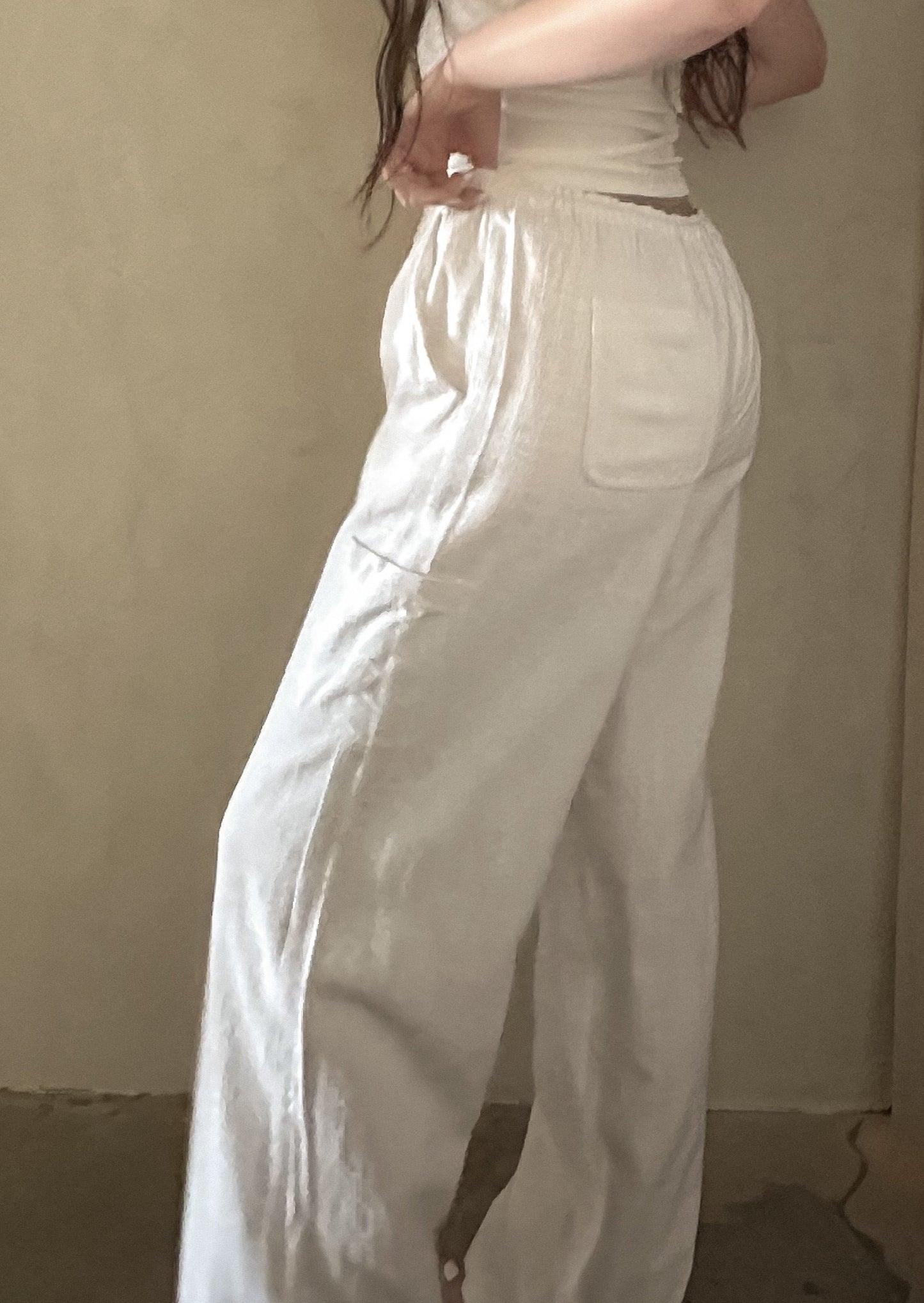 Linen Pant - White