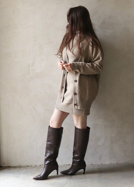 Oversized Cardigan - Taupe