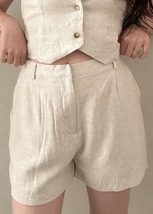 Trouser Shorts - Oatmeal