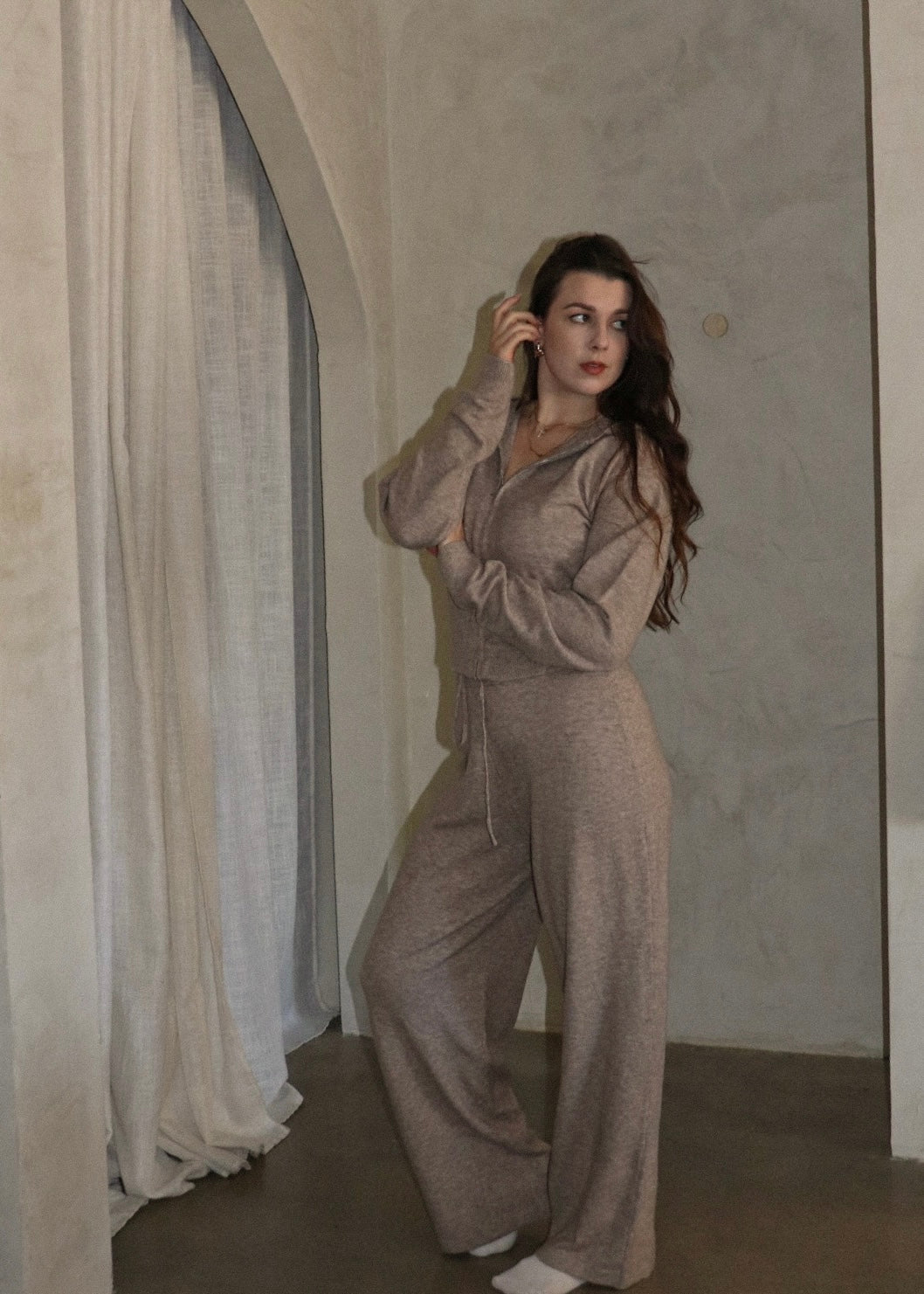 Knit Pants - Taupe