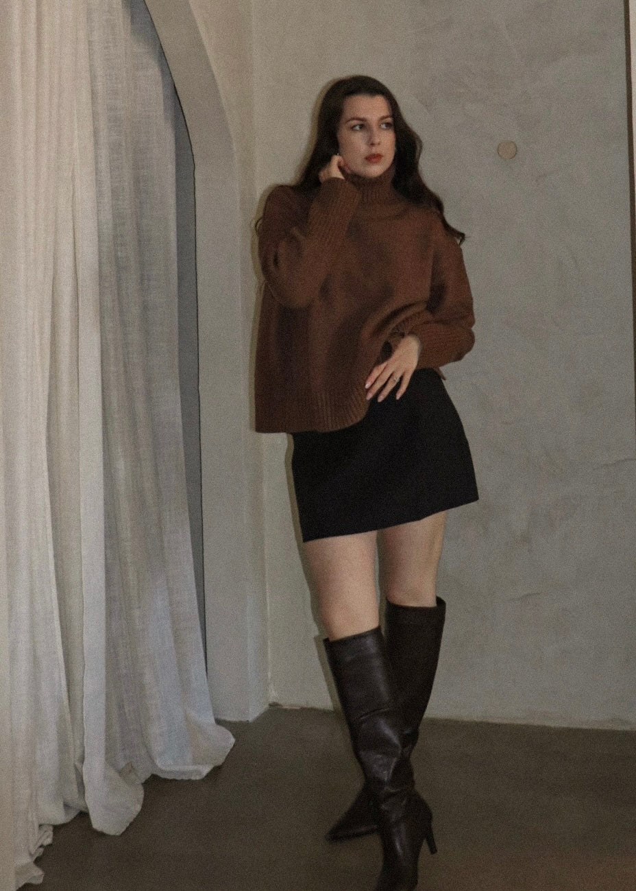 Open Back Sweater - Pumpkin Spice
