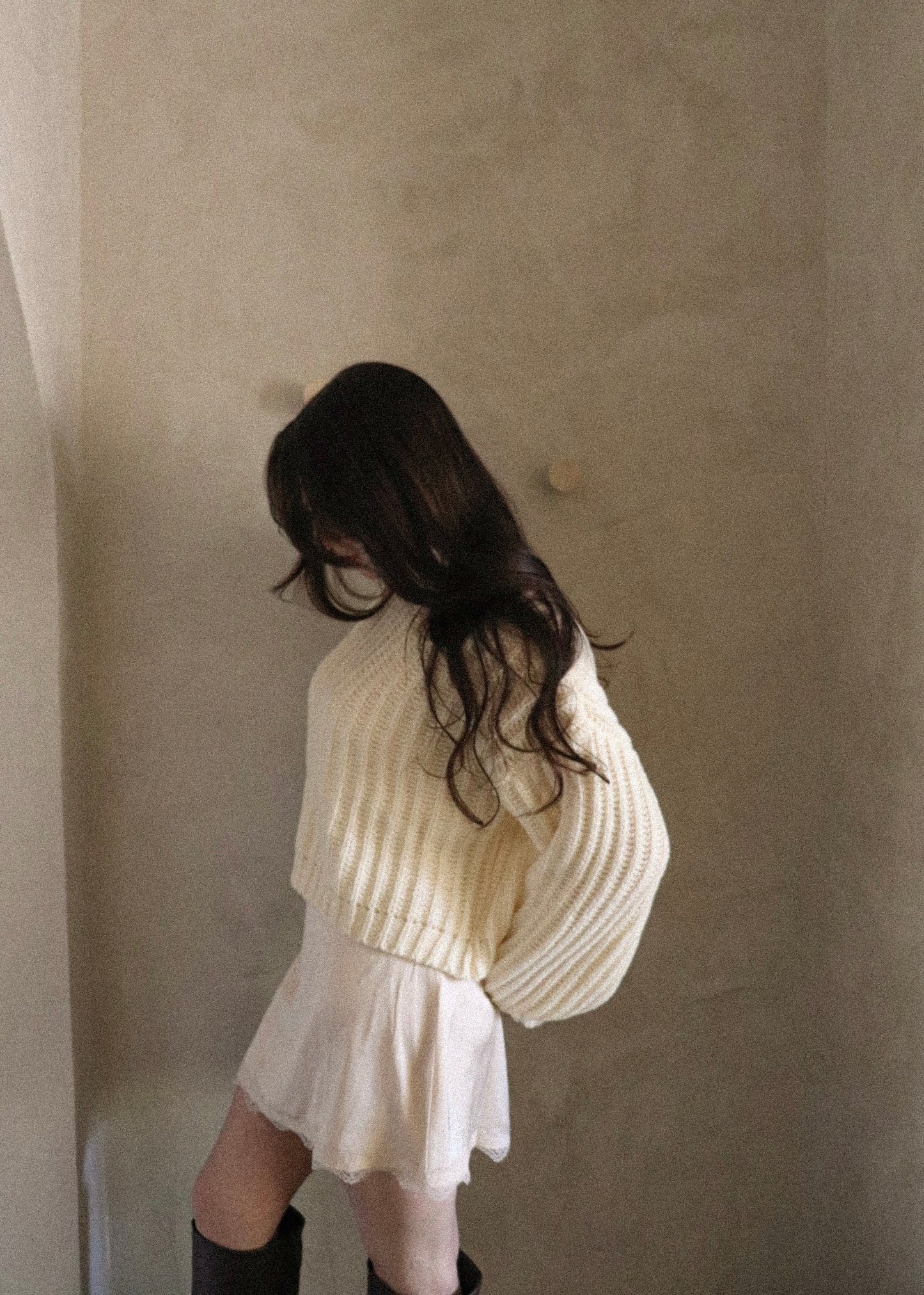 Chunky Knit Sweater - Cream
