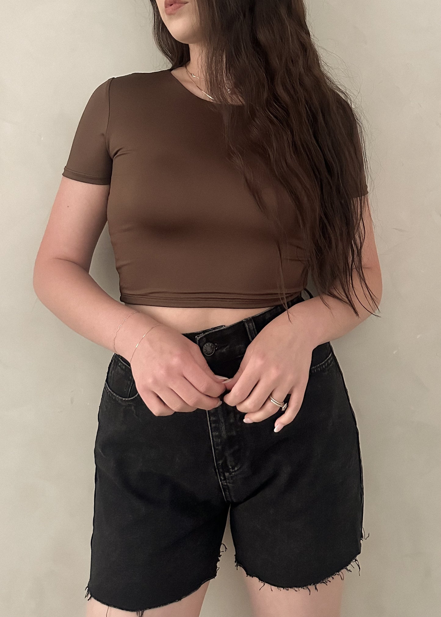 Denim Shorts - Black